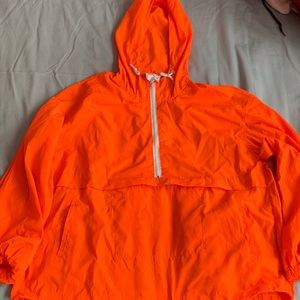 Neon Orange Windbreaker
